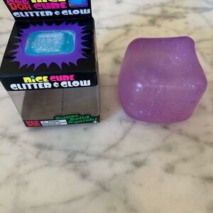 Viral Nice Cube Glitter & Glow Purple Squishy Toy by